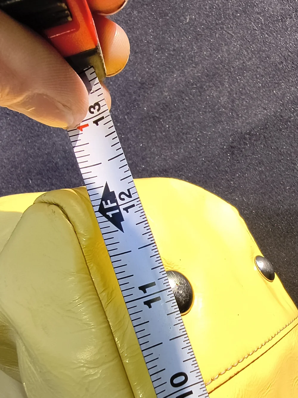 Coach Lemon Yellow Leather Tote with Front Logo Panel - Picture 6 of 9